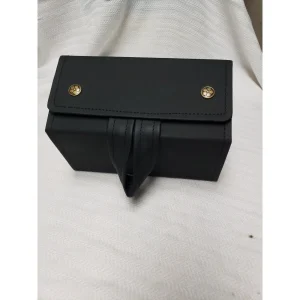 Eyewear Storage Travel Case Black with white sections